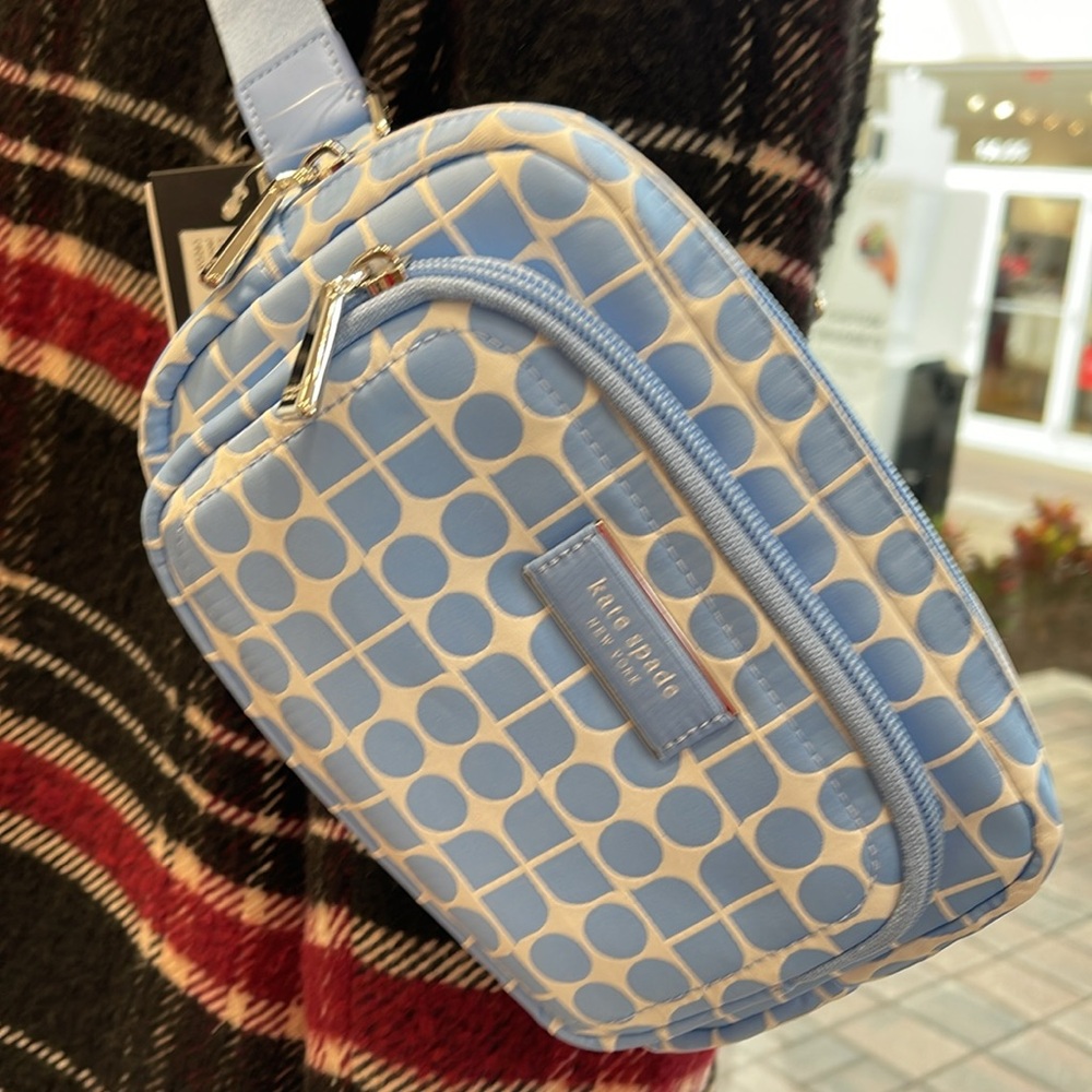 Kate Spade Noel Jacquard Belt Bag
Astral Blue 
NWT - Picture 6 of 16